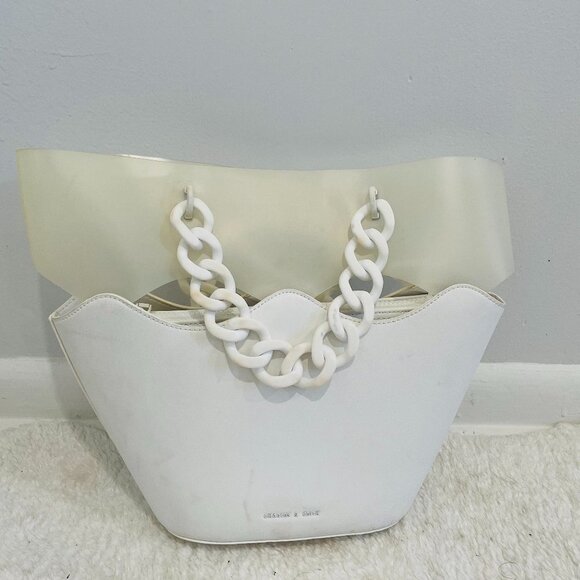 Charles & Keith Handbags - Charles & Keith Women's White Hand Bag
